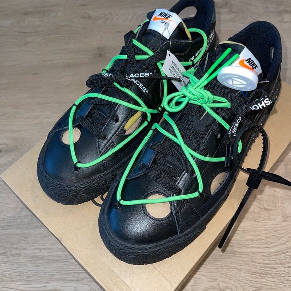 Nike x Off-White Blazer Low (Electro Green) - DH7863-001 - Size 10 - Picture 1 of 6